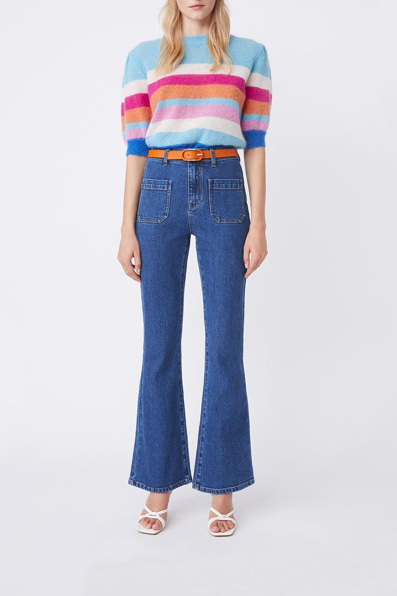 Wool and Mohair Jumper Primael - Blue