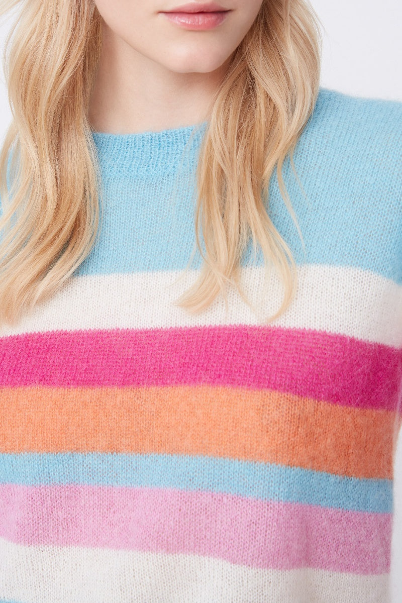 Wool and Mohair Jumper Primael - Blue