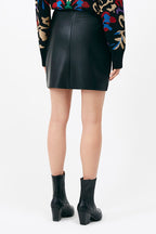 Flavie High-Waist Mini Skirt - Black