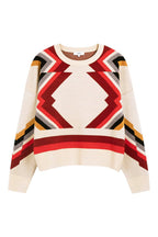 Pavaro Jumper - Red and Ecru