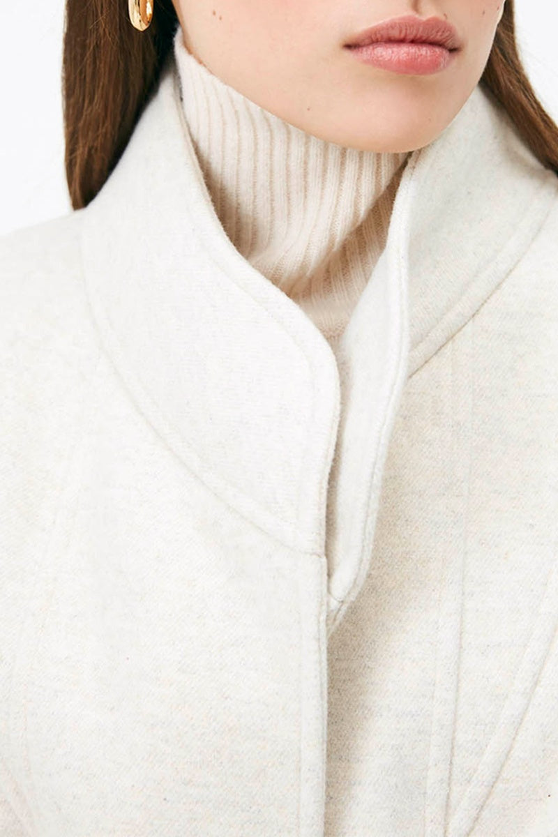 Eleonor Wool Coat - Flecked Beige