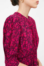 Civi Skater Dress - Fuchsia