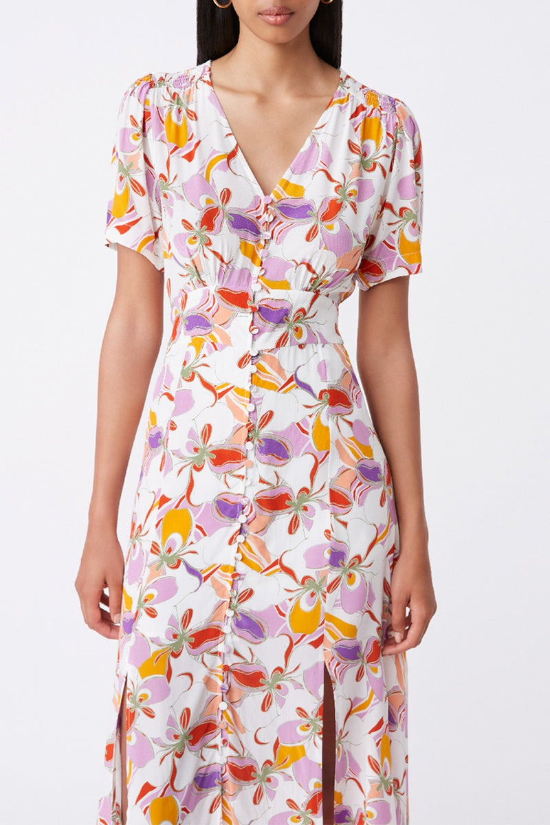 Vestido camisero Caitlin - Blanco