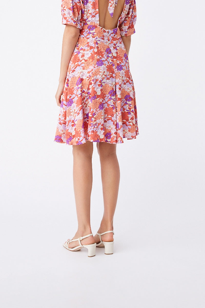 Celia Skater Dress - Orange
