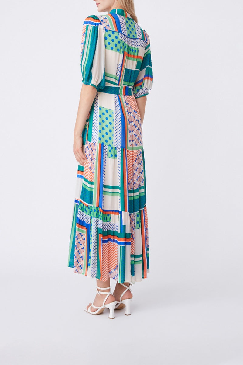 Vestido largo Chaida - Verde
