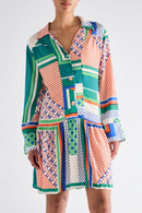 Vestido skater Caren - Verde