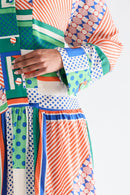 Vestido skater Caren - Verde