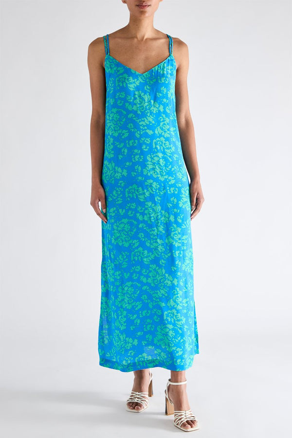 Cara Long Dress - Blue