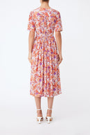 Casey Midi Dress - Orange