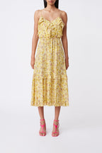Robe Midi Carine - Jaune