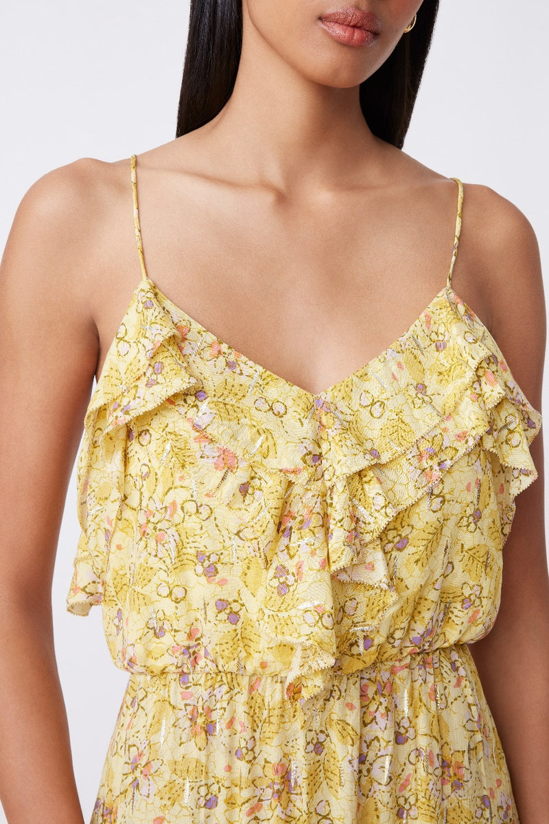 Robe Midi Carine - Jaune