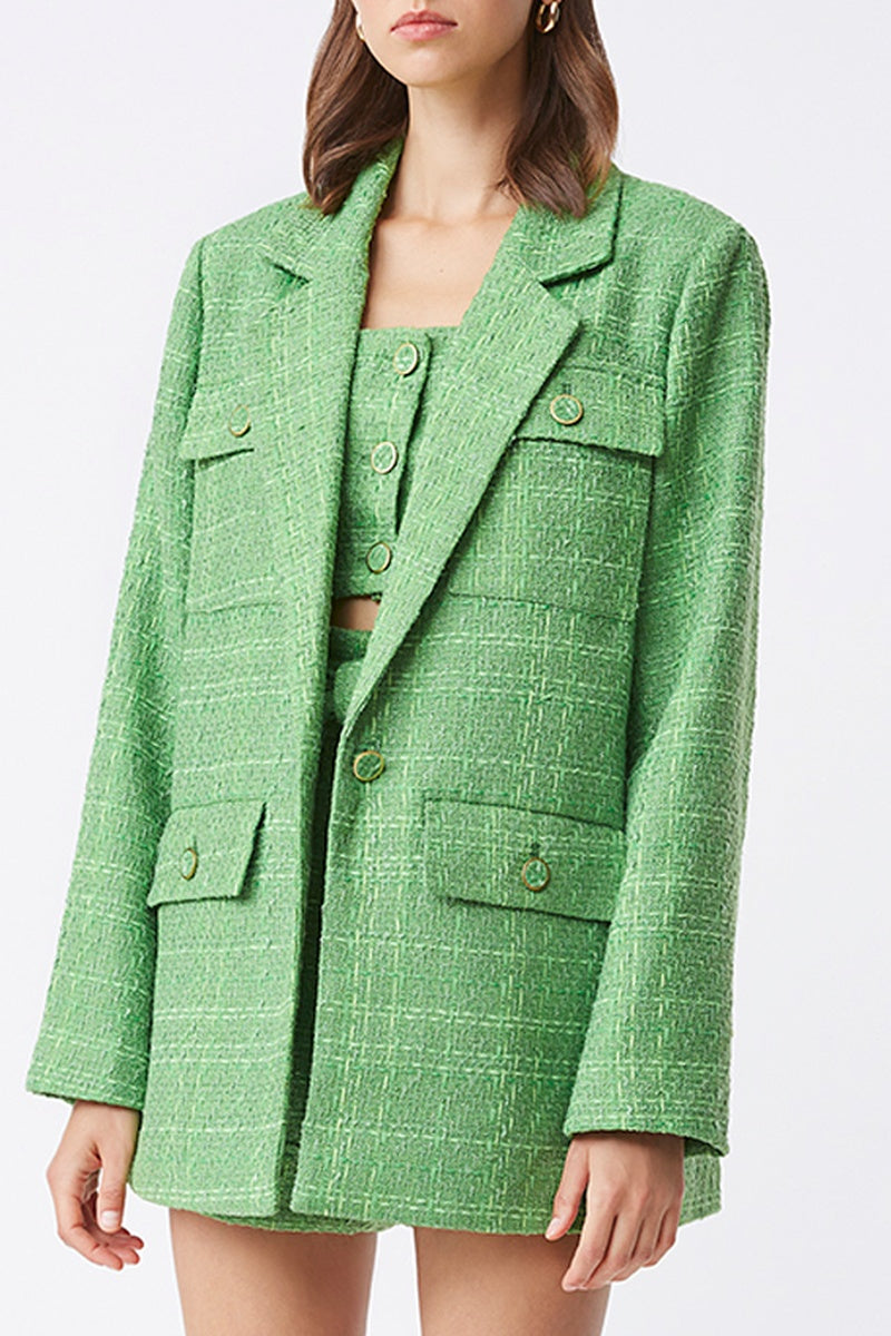 Veste En Tweed Dafné - Vert