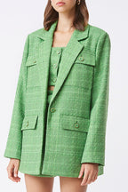 Veste En Tweed Dafné - Vert