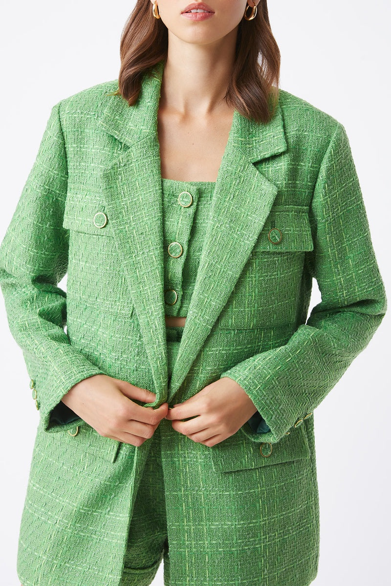 Veste En Tweed Dafné - Vert