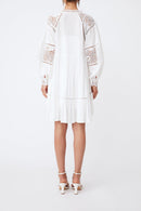 Vestido recto Chloe - Blanco