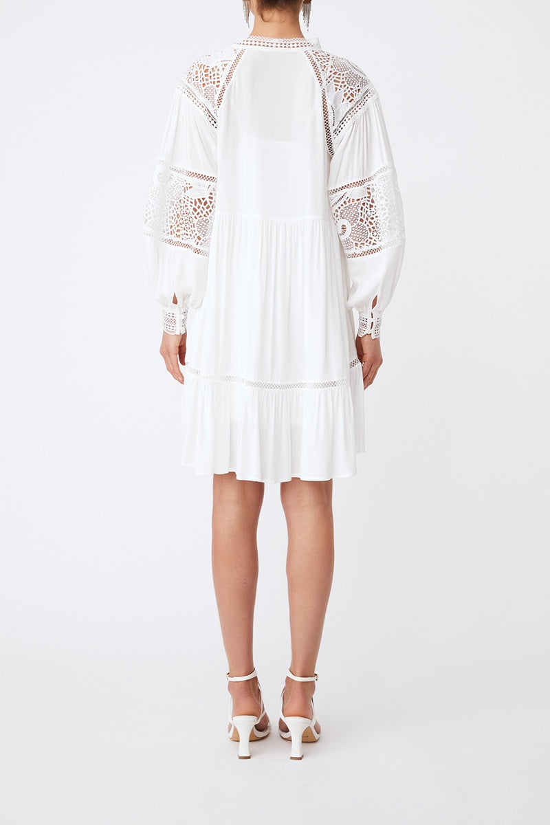Vestido recto Chloe - Blanco