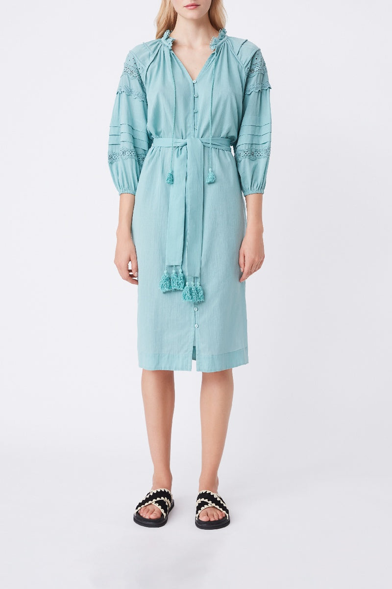 Channa Shirt Dress - Water Green