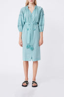 Vestido camisero Channa - Verde mar