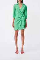 Vestido cruzado Cesira - Verde