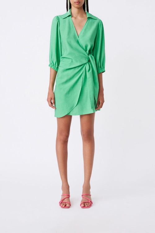 Cesira Wrap Dress - Green