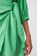 Vestido cruzado Cesira - Verde