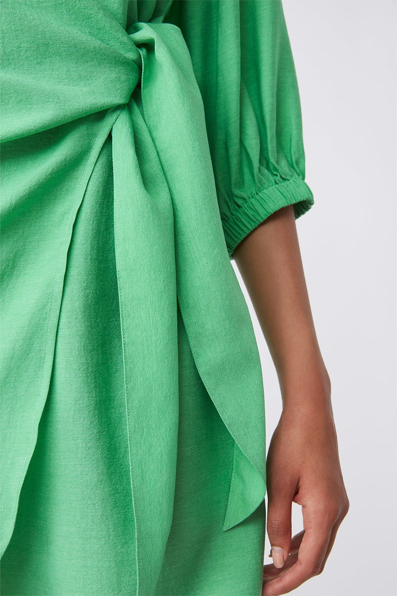 Vestido cruzado Cesira - Verde
