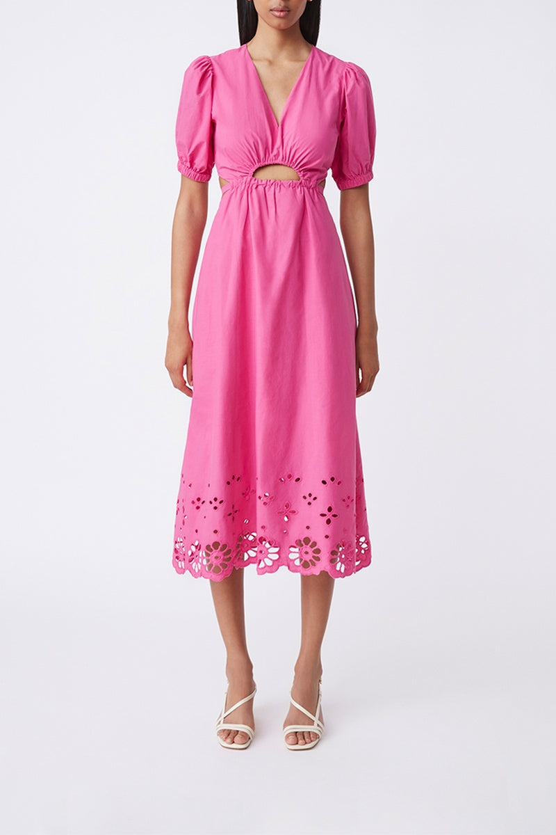 Vestido Midi Cuba - Fucsia