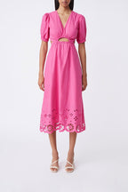 Vestido Midi Cuba - Fucsia