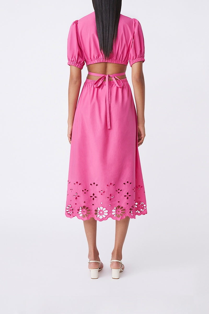 Vestido Midi Cuba - Fucsia