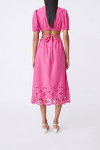 Vestido Midi Cuba - Fucsia