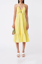 Vestido midi Casa - Amarillo