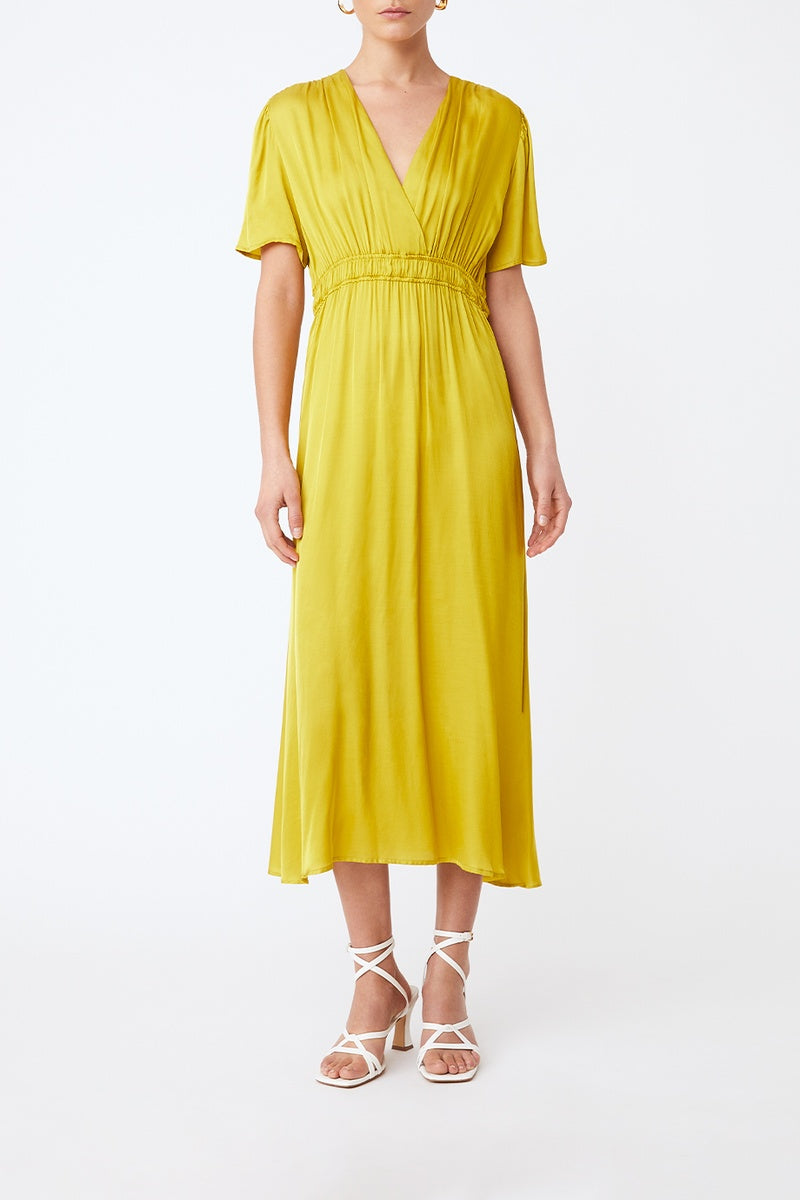 Vestido midi Cosima - Amarillo