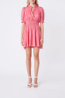 Vestido skater Chaden - Rosa