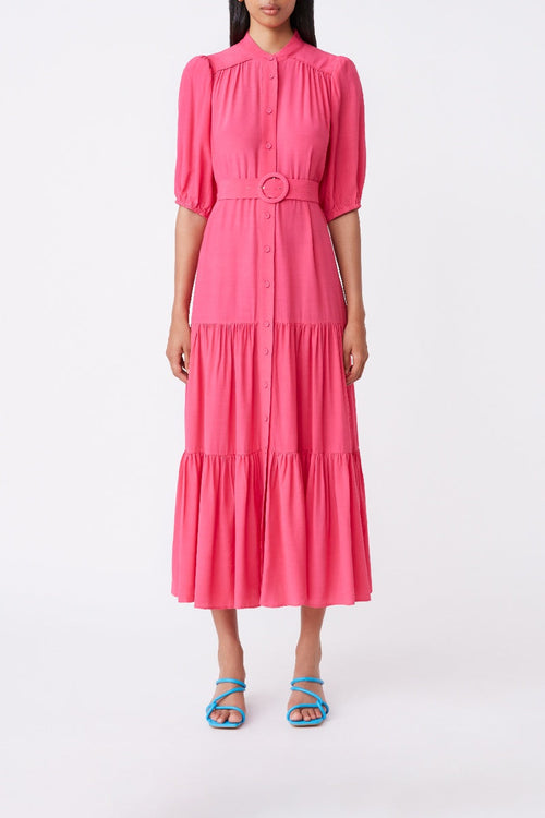 Celma Long Dress - Fuchsia