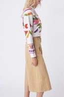 Pantalones cropped Jalil - Camel