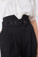 Pantalones 7/8 de talle alto Jake - Negro