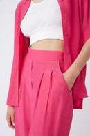 Pantalón Juan de cintura alta - Fucsia