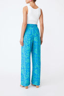 Pantalones Joy De Cintura Alta - Azul