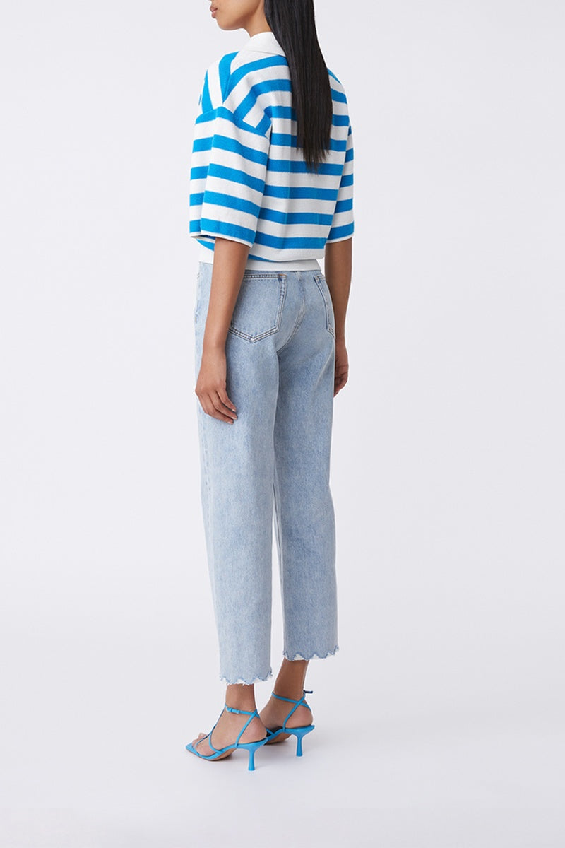 High-Waist 7/8 Jeans Rambert - Blue