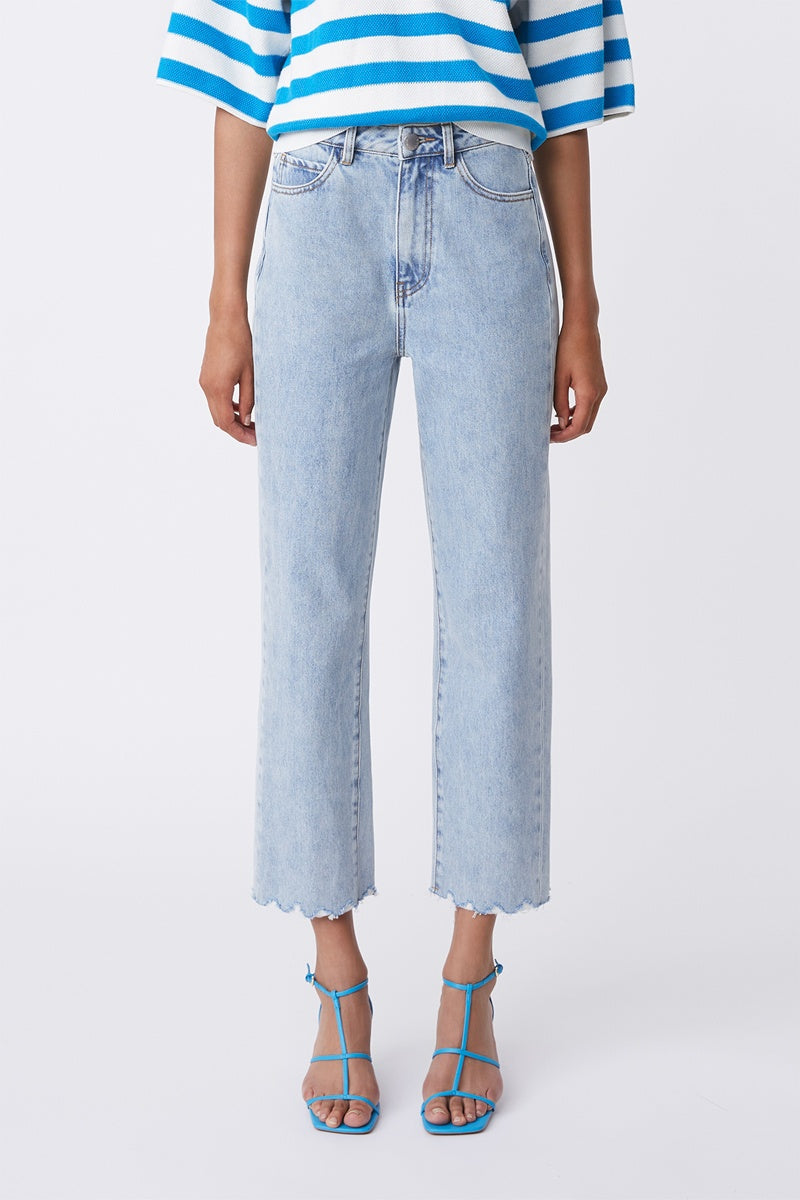 High-Waist 7/8 Jeans Rambert - Blue