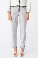 Vaqueros Randy de talle alto - Gris