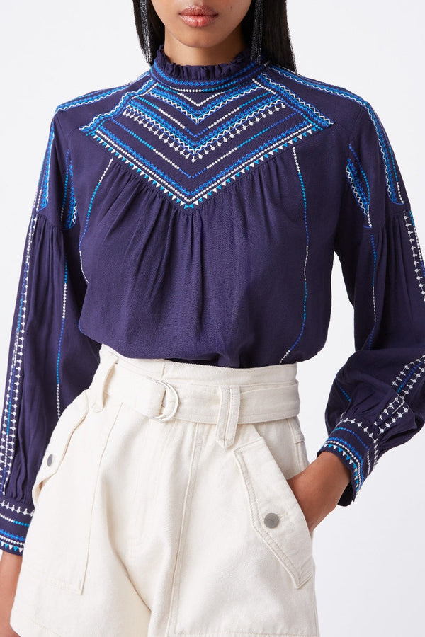 Blouse Laika - Bleu