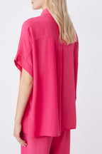 Lorline Blouse - Fuchsia