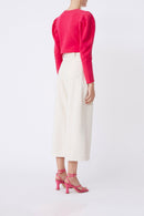 Remi High Waisted 7/8 Jeans - White