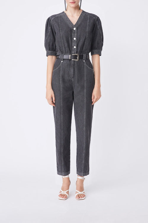 Combinaison En Jean Tifany - Anthracite
