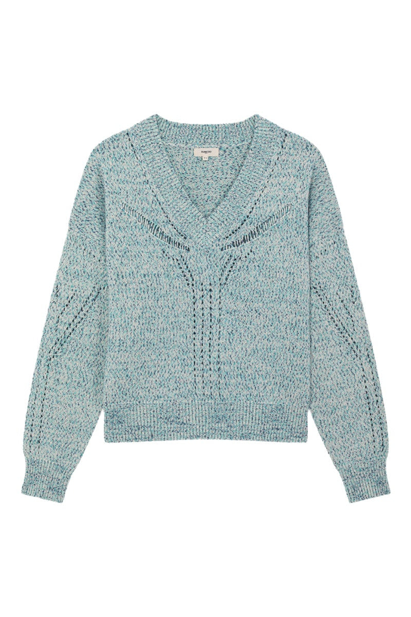 Pull Philo - Bleu Chiné