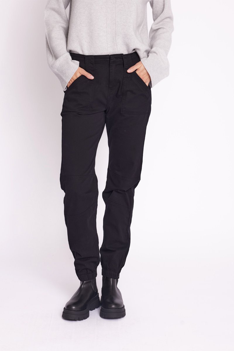 Berenice - Vaquero Con Bolsillos De Parche - Black