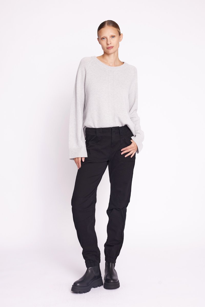 Berenice - Vaquero Con Bolsillos De Parche - Black