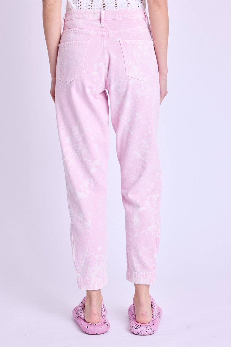 Jean Reglable Vers Le Bas - Pink