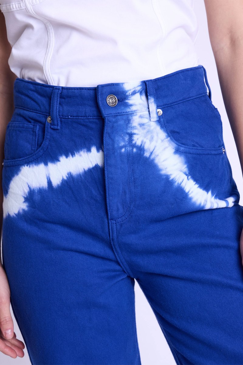 Jean Droit Délavé - Blue